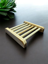 Load image into Gallery viewer, eco bamboo soap saver soap rest wooden soap saver