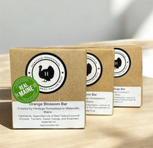 Load image into Gallery viewer, Natural tallow bar soaps, sensitive skin, moisturizing, skin-friendly, creamy lather, gentle on skin, turmeric soap