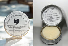 Load image into Gallery viewer, tallow shower lotion bar lavender and mint perfect for sensitive skin 
