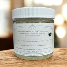 Load image into Gallery viewer, Jar of bath salts with a label on a wooden surface
