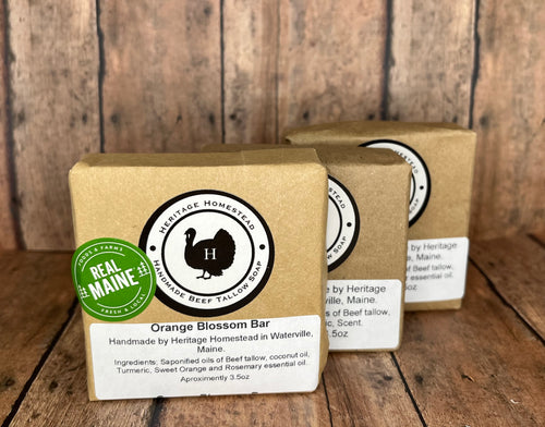 All natural tallow soap hand made in a variety of scents from essential oils made from only natural ingredients  best gentle soap for sensitive skin 