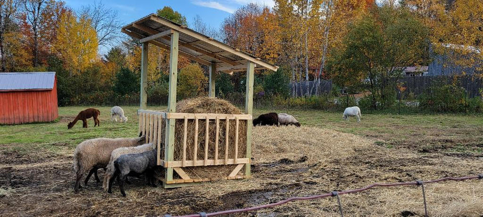 large round bale feeder homestead and farm equipment hay feeder 