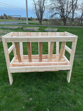 Load image into Gallery viewer, Goat sheep feeder trough large hay feeder for goats and sheep square bale 
